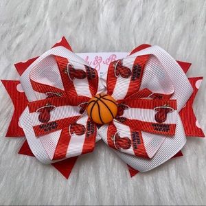 🎀🏀 NBA Miami Heat Hair Bow 🏀🎀